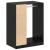 Dulap cu raft Stejar negru 77 x 48 x 102 cm Lemn compozit GartenMobel Dekor