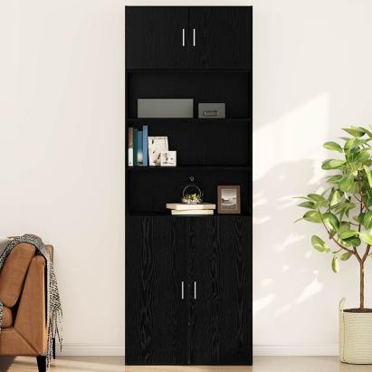 Dulap de perete Stejar negru 80 x 42.5 x 40 cm Lemn compozit GartenMobel Dekor