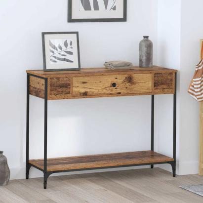 Masă de consolă Lemn vechi 100 x 34.5 x 75 cm Lemn compozit GartenMobel Dekor