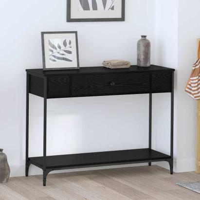 Masă de consolă Stejar negru 100 x 34.5 x 75 cm Lemn compozit GartenMobel Dekor