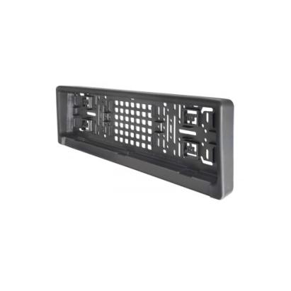 Suport numar inmatriculare fata cu amortizor protectie PU negru sistem 3Click Cod: R-0001 Automotive TrustedCars