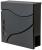 Cutie postala de exterior, pentru gard sau perete, din otel zincat, cu incuietoare, 37x11x37cm, gri inchis Household NewTrend