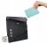 Cutie postala de exterior, pentru gard sau perete, din otel zincat, cu incuietoare, 37x11x37cm, gri inchis Household NewTrend