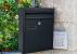 Cutie postala de exterior, pentru gard sau perete, din otel zincat, cu incuietoare, 32x8x25cm, gri inchis Household NewTrend
