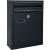 Cutie postala de exterior, pentru gard sau perete, din otel zincat, cu incuietoare, 32x8x25cm, gri inchis Household NewTrend