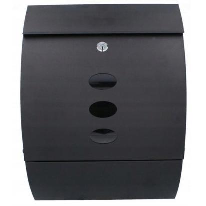 Cutie postala de exterior, pentru gard sau perete, din otel zincat, cu incuietoare, 40x12x30cm, gri argintiu Household NewTrend