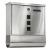 Cutie postala de exterior, pentru gard sau perete, din otel zincat, cu incuietoare, 37x11x37cm, gri argintiu Household NewTrend
