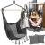 Hamac tip leagan suspendat pentru casa sau gradina, gri cu perne, 130x100cm, 150kg Household NewTrend