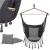 Hamac tip leagan suspendat pentru casa sau gradina, gri cu perne, 130x100cm, 150kg Household NewTrend
