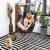 Hamac tip leagan suspendat pentru casa sau gradina, gri cu perne, 130x100cm, 150kg Household NewTrend