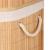 Cos de rufe din bambus cu capac, 2 compartimente, sac detasabil, volum 100L, 53x32x62cm, maro Household NewTrend