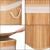 Cos de rufe din bambus cu capac, 2 compartimente, sac detasabil, volum 100L, 53x32x62cm, maro Household NewTrend