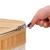 Cos de rufe din bambus cu capac, 2 compartimente, sac detasabil, volum 100L, 53x32x62cm, maro Household NewTrend