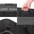 Cos de rufe din bambus cu capac, 2 compartimente, sac detasabil, volum 100L, 54x34x60cm, negru Household NewTrend