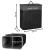 Cos de rufe din bambus cu capac, 2 compartimente, sac detasabil, volum 100L, 54x34x60cm, negru Household NewTrend