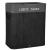 Cos de rufe din bambus cu capac, 2 compartimente, sac detasabil, volum 100L, 54x34x60cm, negru Household NewTrend