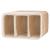 Cos de rufe din bambus, pliabil, cu captuseala detasabila lavabila, 3 compartimente, 150L, 63x42x62cm, maro Household NewTrend