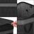 Cos de rufe din bambus cu capac, 2 compartimente, sac detasabil, volum 100L, 54x35x60cm, negru Household NewTrend