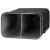 Cos de rufe din bambus cu capac, 2 compartimente, sac detasabil, volum 100L, 54x35x60cm, negru Household NewTrend