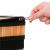 Cos de rufe din bambus cu capac, sac detasabil, volum 72L, 42x33x60cm, maro Household NewTrend