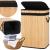 Cos de rufe din bambus cu capac, sac detasabil, volum 72L, 42x33x60cm, maro Household NewTrend