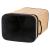 Cos de rufe din bambus cu capac, sac detasabil, volum 72L, 42x33x60cm, maro Household NewTrend
