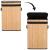 Cos de rufe din bambus cu capac, sac detasabil, volum 72L, 42x33x60cm, maro Household NewTrend