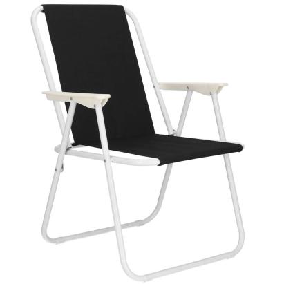 Scaun de plaja Sersimo, pliabil, 100kg, 52x73cm, negru alb Household NewTrend