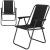 Scaun de plaja Sersimo, pliabil, 100kg, 52x73cm, negru Household NewTrend