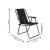 Scaun de plaja Sersimo, pliabil, 100kg, 52x73cm, negru Household NewTrend