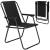 Scaun de plaja Sersimo, pliabil, 100kg, 52x73cm, negru Household NewTrend