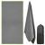 Prosop de plaja cu uscare de rapida, husa de transport, 90x180cm, gri Household NewTrend