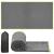 Prosop de plaja cu uscare de rapida, husa de transport, 90x180cm, gri Household NewTrend