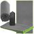Prosop de plaja cu uscare de rapida, husa de transport, 90x180cm, gri Household NewTrend