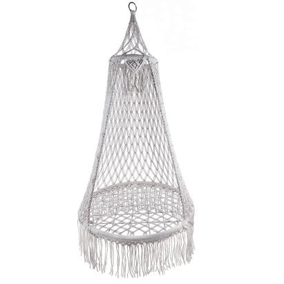 (DL) Scaun rotund tip leagan suspendat, model cuib, 80x140cm, maxim 120kg, bej Household NewTrend