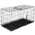 Cusca pentru animale, 2 usi, Pliabila din metal, XXL, Negru, 130x70x61 cm Household NewTrend