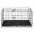 Cusca pentru animale, 2 usi, Pliabila din metal, XXL, Negru, 130x70x61 cm Household NewTrend