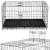 Cusca pentru animale, 2 usi, Pliabila din metal, XXL, Negru, 130x70x61 cm Household NewTrend