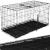 Cusca pentru animale, 2 usi, Pliabila din metal, XXL, Negru, 130x70x61 cm Household NewTrend