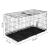 Cusca pentru animale, 2 usi, Pliabila din metal, XXL, Negru, 130x70x61 cm Household NewTrend