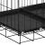 Cusca pentru animale, 2 usi, Pliabila din metal, XXL, Negru, 130x70x61 cm Household NewTrend