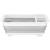 Uscator de vase pliabil, din pastic si silicon, 36x31x12cm, suport tacamuri, alb si gri Household NewTrend