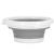 Lighean pliabil, rotund, din plastic si silicon, 25x19cm, 5litri, gri Household NewTrend