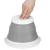 Lighean pliabil, rotund, din plastic si silicon, 25x19cm, 5litri, gri Household NewTrend