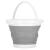 Lighean pliabil, rotund, din plastic si silicon, 25x19cm, 5litri, gri Household NewTrend