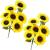 Buchet de flori artificiale din poliester, 2 fire de floarea soarelui, 57cm Household NewTrend