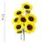 Buchet de flori artificiale din poliester, 2 fire de floarea soarelui, 57cm Household NewTrend