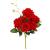 Buchet de flori artificiale din poliester, 6 fire trandafiri, 55cm, rosu Household NewTrend