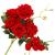 Buchet de flori artificiale din poliester, 6 fire trandafiri, 55cm, rosu Household NewTrend
