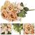 Buchet de flori artificiale din poliester, 9 fire trandafiri, 40cm, roz Household NewTrend